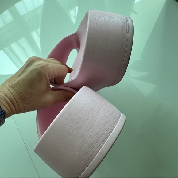 Balenciaga Pink Chunky Pool Slides - Picture 6 of 6